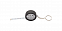 Брелок рулетка, черный с логотипом в Самаре заказать по выгодной цене в кибермаркете AvroraStore