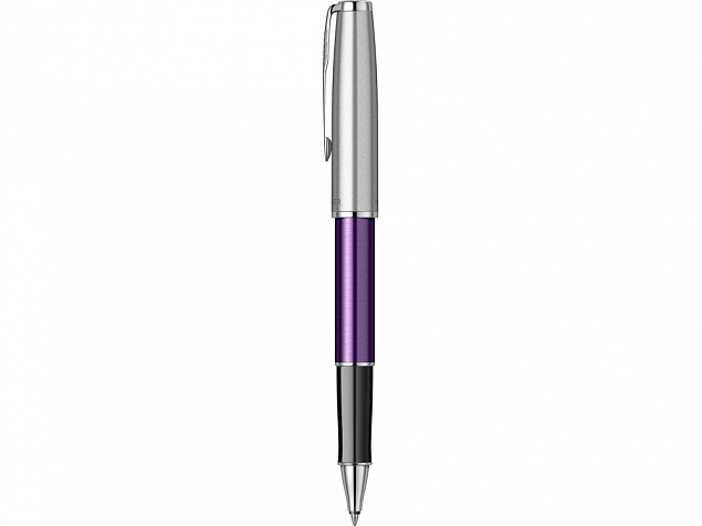 Ручка-роллер Parker «Sonnet Essentials Violet SB Steel CT» с логотипом в Самаре заказать по выгодной цене в кибермаркете AvroraStore