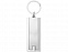 Брелок-фонарик Castor, серебристый/серый с логотипом в Самаре заказать по выгодной цене в кибермаркете AvroraStore