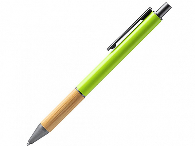 Ручка шариковая металлическая с бамбуковой вставкой PENTA с логотипом в Самаре заказать по выгодной цене в кибермаркете AvroraStore
