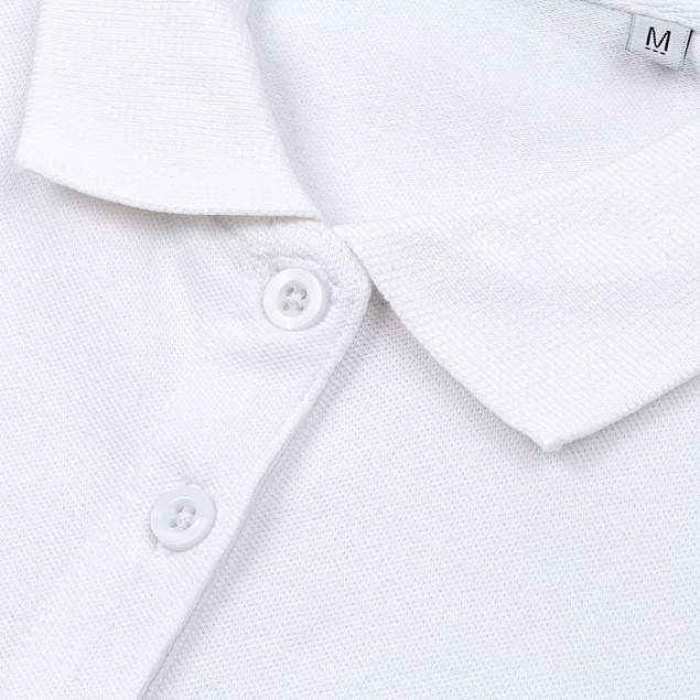 Рубашка поло мужская PHOENIX MEN, белая с логотипом в Самаре заказать по выгодной цене в кибермаркете AvroraStore