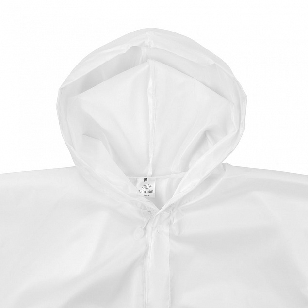 Дождевик унисекс Rainman Strong, белый с логотипом в Самаре заказать по выгодной цене в кибермаркете AvroraStore