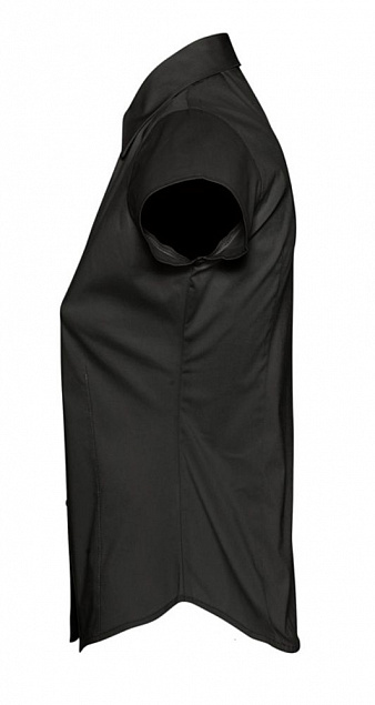 Рубашка женская с коротким рукавом EXCESS, черная с логотипом в Самаре заказать по выгодной цене в кибермаркете AvroraStore
