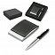 Письменный набор Dallas, ручка и ручка-роллер, серебристый с логотипом в Самаре заказать по выгодной цене в кибермаркете AvroraStore