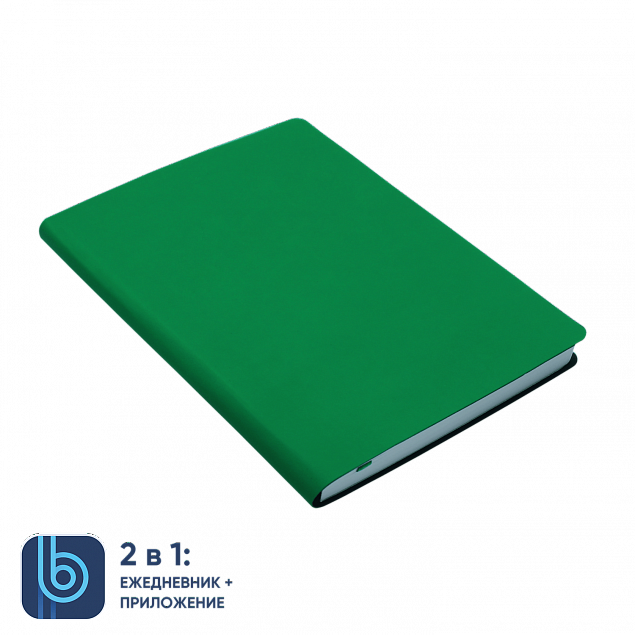 Ежедневник Bplanner.01 green (зеленый) с логотипом в Самаре заказать по выгодной цене в кибермаркете AvroraStore