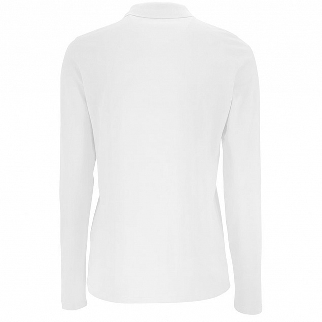 Рубашка поло женская с длинным рукавом PERFECT LSL WOMEN, белая с логотипом в Самаре заказать по выгодной цене в кибермаркете AvroraStore