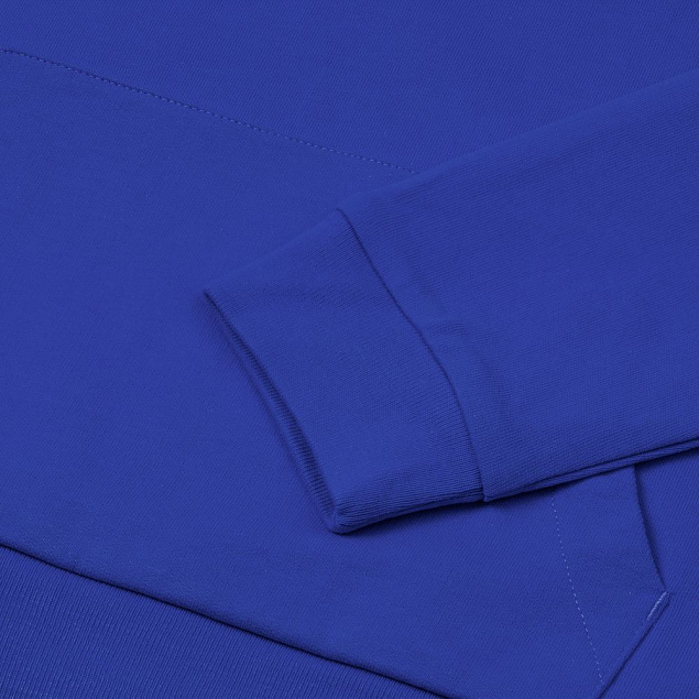 Толстовка с капюшоном на молнии Unit Siverga, ярко-синяя с логотипом в Самаре заказать по выгодной цене в кибермаркете AvroraStore