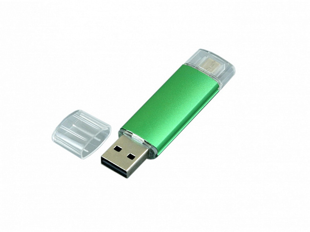 USB 2.0/micro USB- флешка на 32 Гб с логотипом в Самаре заказать по выгодной цене в кибермаркете AvroraStore