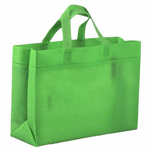 Сумка для покупок Span 3D, зеленая с логотипом в Самаре заказать по выгодной цене в кибермаркете AvroraStore