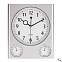 Настенные часы SATURN, серебряный с логотипом в Самаре заказать по выгодной цене в кибермаркете AvroraStore
