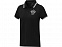 Amarago Женское поло с коротким рукавом и контрастной отделкой, черный с логотипом в Самаре заказать по выгодной цене в кибермаркете AvroraStore