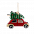 Ёлочная игрушка Машинка (красный) с логотипом в Самаре заказать по выгодной цене в кибермаркете AvroraStore