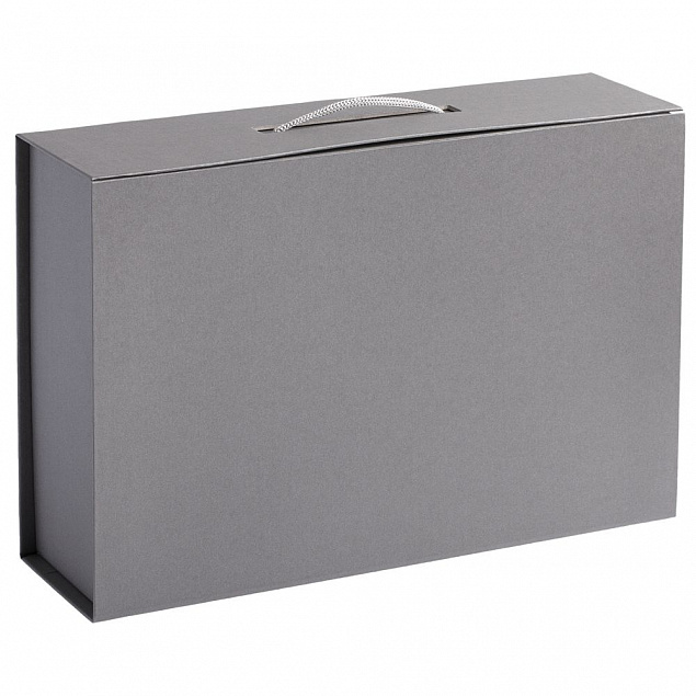 Коробка Case, подарочная, серебристая с логотипом в Самаре заказать по выгодной цене в кибермаркете AvroraStore