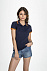 Рубашка поло женская PASADENA WOMEN 200 с контрастной отделкой, серый меланж c оранжевым с логотипом в Самаре заказать по выгодной цене в кибермаркете AvroraStore