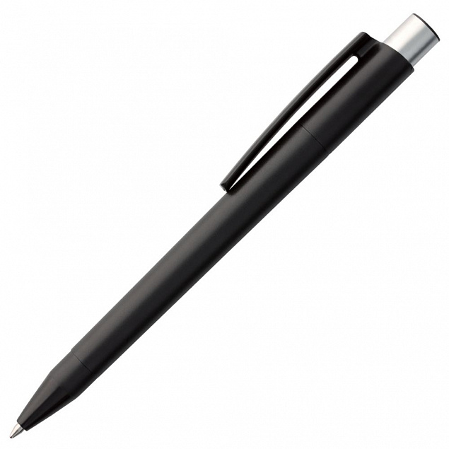 Ручка шариковая Delta, черная с логотипом в Самаре заказать по выгодной цене в кибермаркете AvroraStore