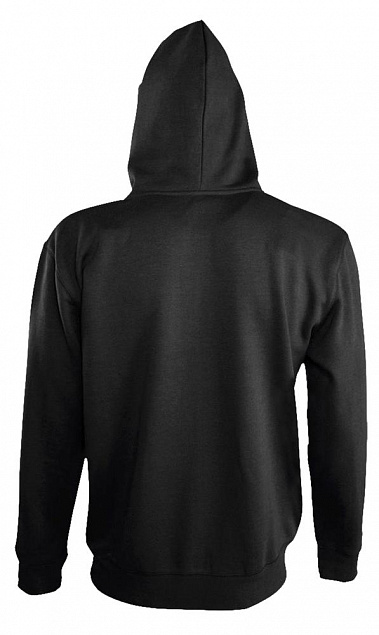 Толстовка мужская Soul men 290 с контрастным капюшоном, черная с логотипом в Самаре заказать по выгодной цене в кибермаркете AvroraStore