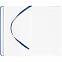 Блокнот Shall, синий, с белой бумагой с логотипом в Самаре заказать по выгодной цене в кибермаркете AvroraStore