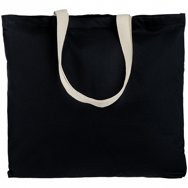 Холщовая сумка Shelty, черная с логотипом в Самаре заказать по выгодной цене в кибермаркете AvroraStore