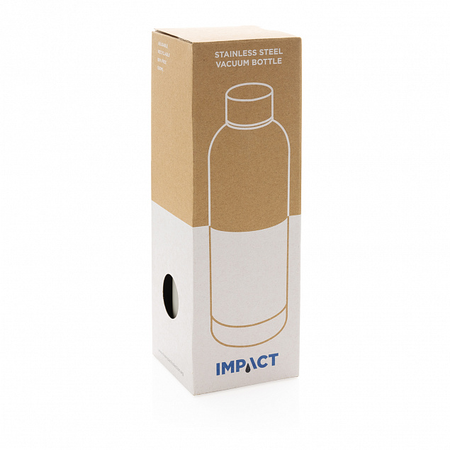 Вакуумная бутылка Impact с двойными стенками из нержавеющей стали с логотипом в Самаре заказать по выгодной цене в кибермаркете AvroraStore