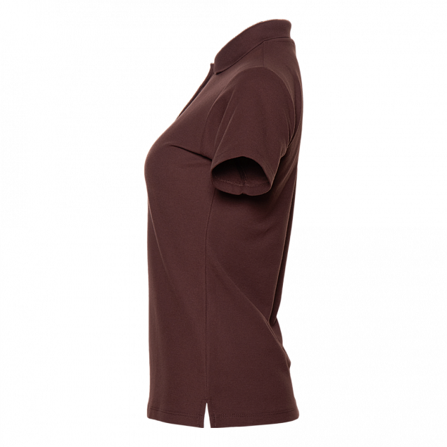 Рубашка поло Рубашка женская 04WL Тёмно-Шоколадный с логотипом в Самаре заказать по выгодной цене в кибермаркете AvroraStore