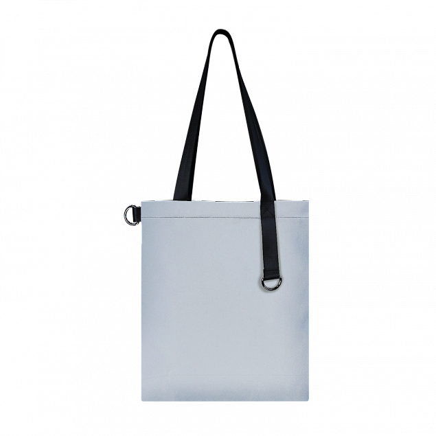 Шоппер Superbag Reflect (серый с чёрным) с логотипом в Самаре заказать по выгодной цене в кибермаркете AvroraStore