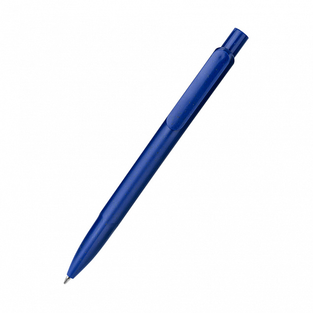 Ручка из биоразлагаемой пшеничной соломы Melanie, синяя с логотипом в Самаре заказать по выгодной цене в кибермаркете AvroraStore