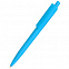 Ручка пластиковая Agata софт-тач, голубая с логотипом в Самаре заказать по выгодной цене в кибермаркете AvroraStore
