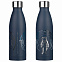 Термобутылка вакуумная герметичная, Fresco, 500 ml, синяя с логотипом в Самаре заказать по выгодной цене в кибермаркете AvroraStore