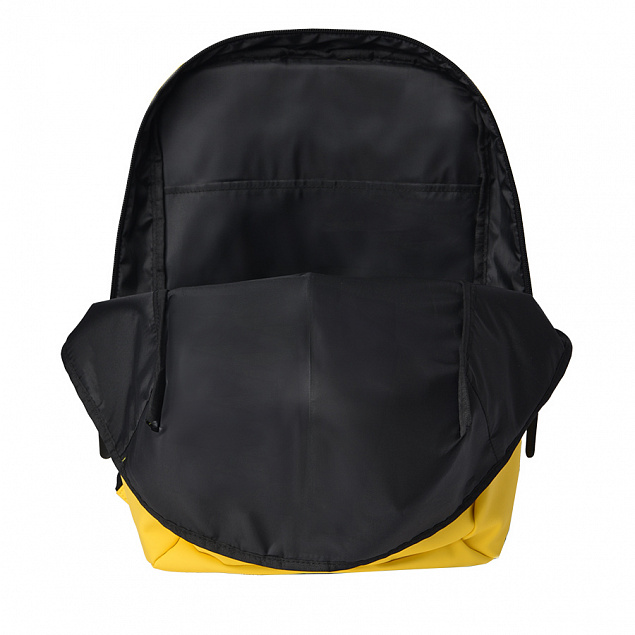 Рюкзак "Go", жёлтый, 41 х 29 х15,5 см, 100%  полиуретан с логотипом в Самаре заказать по выгодной цене в кибермаркете AvroraStore