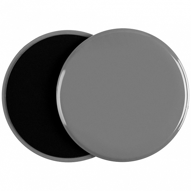 Набор фитнес-дисков Gliss, серый с логотипом в Самаре заказать по выгодной цене в кибермаркете AvroraStore