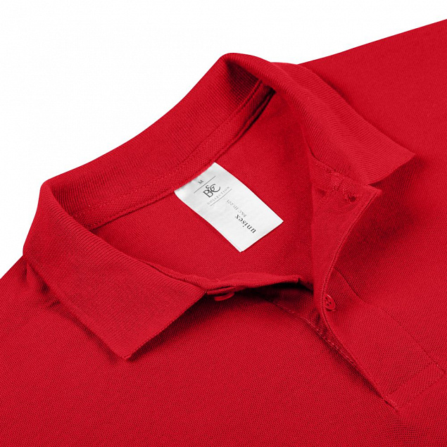 Рубашка поло ID.001 красная с логотипом в Самаре заказать по выгодной цене в кибермаркете AvroraStore