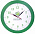 Часы настенные Vivid large, зеленые с логотипом в Самаре заказать по выгодной цене в кибермаркете AvroraStore