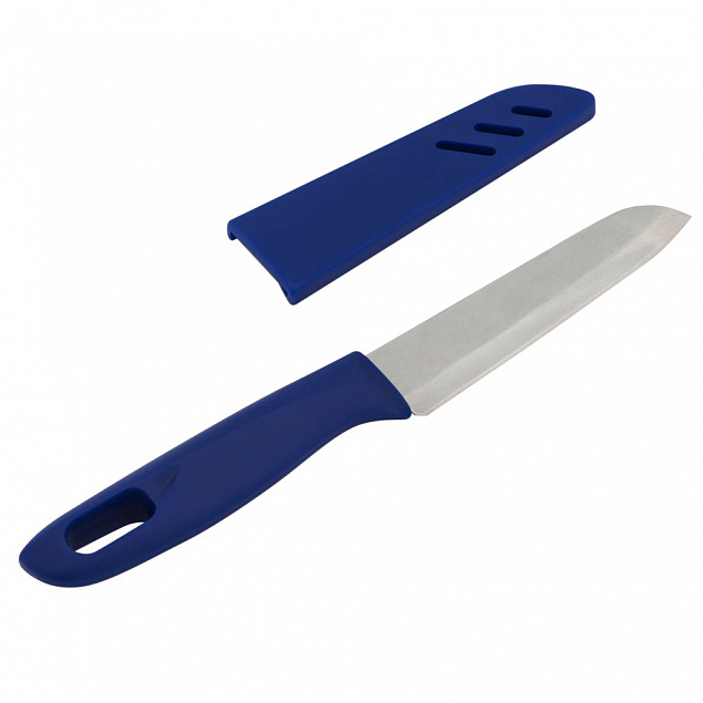 Нож кухонный Aztec, синий с логотипом в Самаре заказать по выгодной цене в кибермаркете AvroraStore