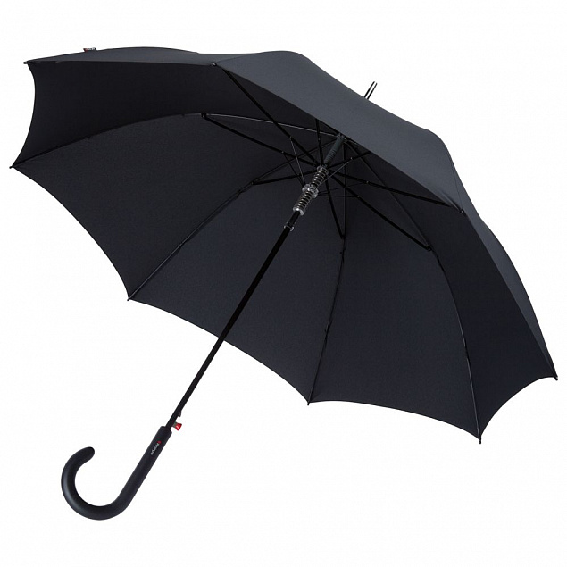 Зонт-трость E.703, черный с логотипом в Самаре заказать по выгодной цене в кибермаркете AvroraStore