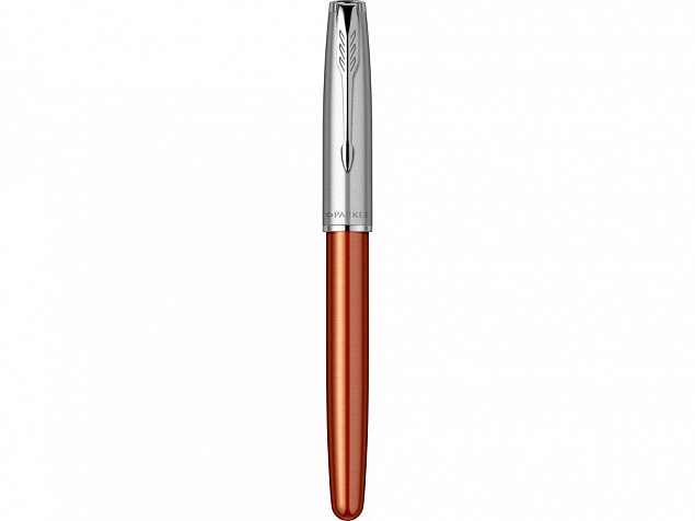 Ручка-роллер Parker «Sonnet Essentials Orange SB Steel CT» с логотипом в Самаре заказать по выгодной цене в кибермаркете AvroraStore