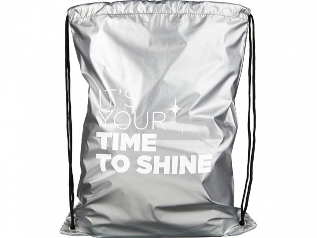 Рюкзак-мешок Be Inspired блестящий с логотипом в Самаре заказать по выгодной цене в кибермаркете AvroraStore