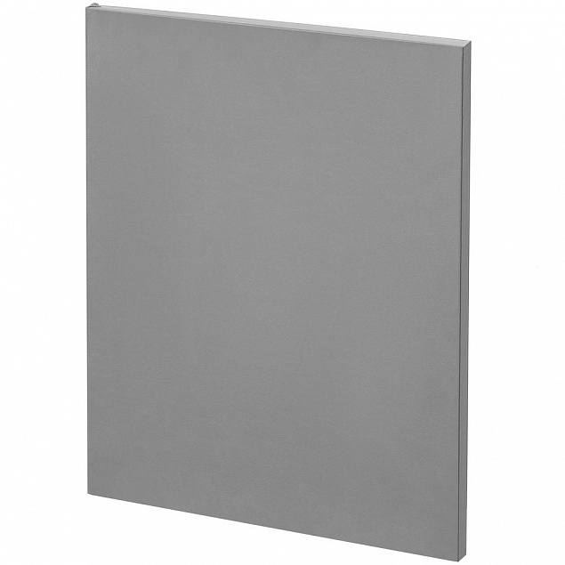 Ежедневник Flat Maxi, недатированный, серый с логотипом в Самаре заказать по выгодной цене в кибермаркете AvroraStore