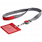 Чехол для карточки с лентой и ретрактором Devon, красный с логотипом в Самаре заказать по выгодной цене в кибермаркете AvroraStore