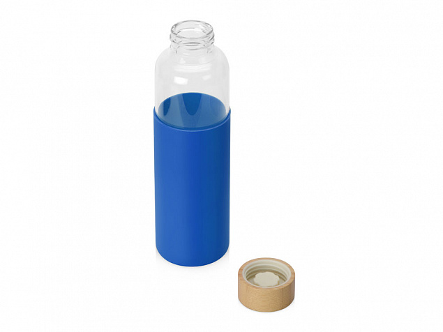 Стеклянная бутылка для воды в силиконовом чехле «Refine» с логотипом в Самаре заказать по выгодной цене в кибермаркете AvroraStore