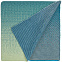 Плед Dreamshades, синий с зеленым с логотипом в Самаре заказать по выгодной цене в кибермаркете AvroraStore