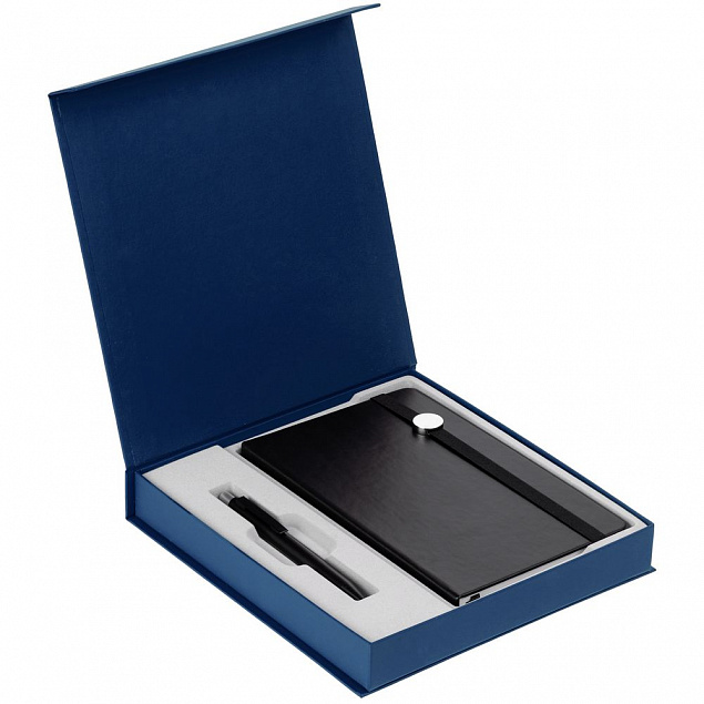Коробка Senzo, синяя с логотипом в Самаре заказать по выгодной цене в кибермаркете AvroraStore