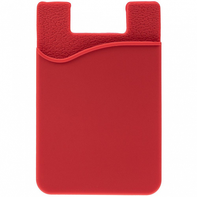 Чехол для карты на телефон Shelley, красный с логотипом в Самаре заказать по выгодной цене в кибермаркете AvroraStore
