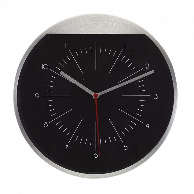 Настенные часы ROUNDABOUT, серебряный с логотипом в Самаре заказать по выгодной цене в кибермаркете AvroraStore