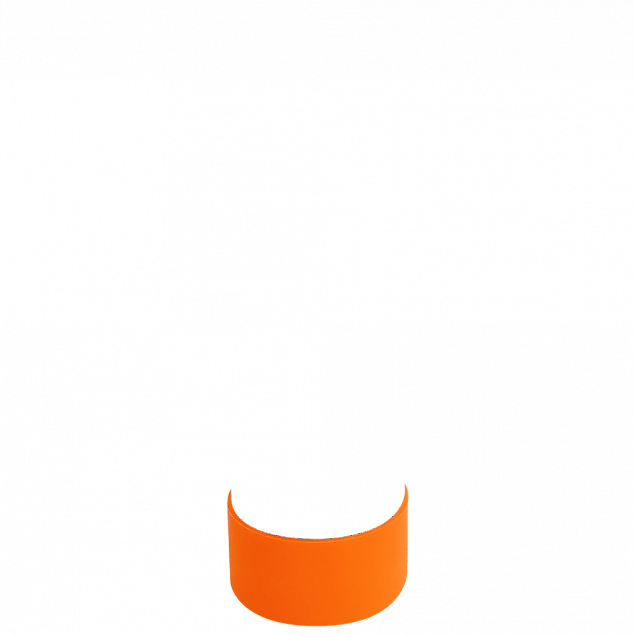 Манжета силиконовая для термобутылки Olivia, оранжевый с логотипом в Самаре заказать по выгодной цене в кибермаркете AvroraStore