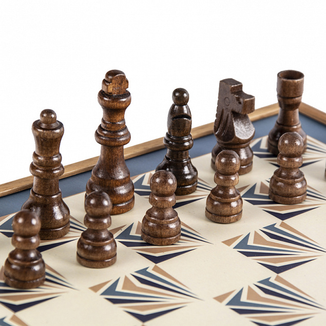 Набор игр (шахматы, нарды, лудо, змейка) с логотипом в Самаре заказать по выгодной цене в кибермаркете AvroraStore
