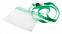 Чехол для бейджа с ланьярдом,зеленый с логотипом в Самаре заказать по выгодной цене в кибермаркете AvroraStore