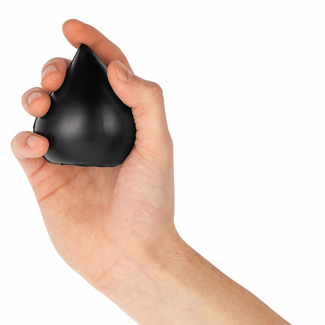 Антистресс «Капля», черный с логотипом в Самаре заказать по выгодной цене в кибермаркете AvroraStore