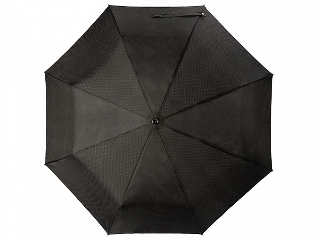 Складной зонт Horton Black с логотипом в Самаре заказать по выгодной цене в кибермаркете AvroraStore