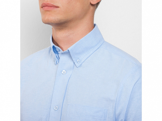 Рубашка с длинным рукавом «Oxford», мужская с логотипом в Самаре заказать по выгодной цене в кибермаркете AvroraStore