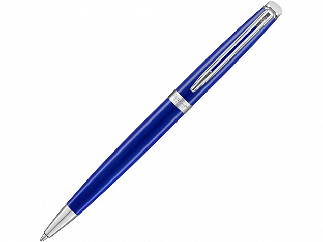 Ручка шариковая Waterman Hemisphere Bright Blue CT M, синий/серебристый с логотипом в Самаре заказать по выгодной цене в кибермаркете AvroraStore